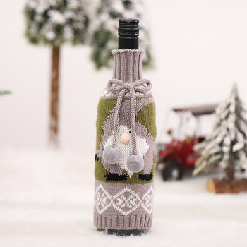 Коледен пуловер Покривало за бутилка вино Орнаменти Коледна украса за домашен декор Подарък Нова година 2022 2021