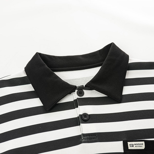 Pijamale bărbați din două piese cu buzunar și guler clasic