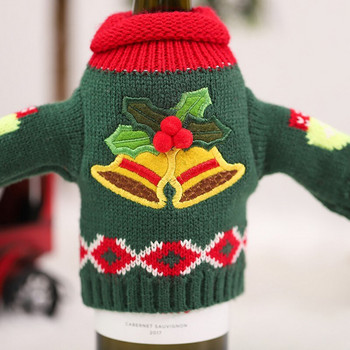 Коледен пуловер Покривало за бутилка вино Орнаменти Коледна украса за домашен декор Подарък Нова година 2022