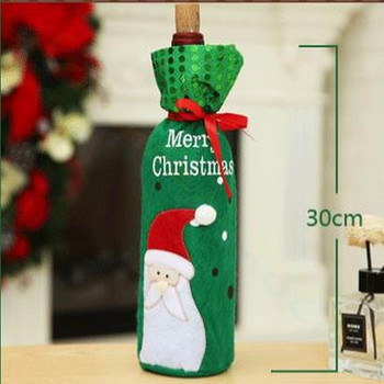 40 ΤΕΜ. Χριστουγεννιάτικα Διακοσμητικά Claus Κάλυμμα μπουκαλιού κρασιού Χιονάνθρωπος Δώρα σαμπάνιας Τσάντες πούλιες Χριστουγεννιάτικες διακοσμήσεις τραπεζιού για δείπνο στο σπίτι