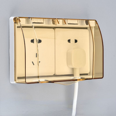 Kahe pistikupesaga veekindel kast Vannitoa tualett Kahe asendiga lülitiga kaitsekate Ohutus uduvastane lüliti plaadikatted pasta