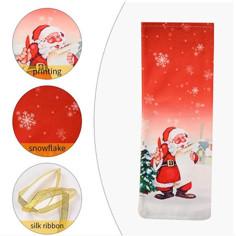 Set de sticle de vin de Crăciun Rochie din catifea aurie Capac pentru sticle de vin Manșon pentru geanta pentru sticle de vin de Crăciun de Anul Nou Decor pentru masă 3 buc/lot