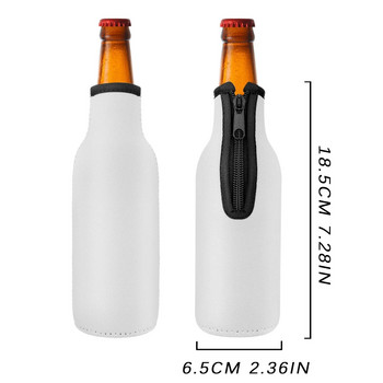 Ψυγείο μπουκαλιών μπύρας με παχύ φερμουάρ Καλύμματα μπουκαλιού κρασιού Προστατευτικό μανίκι ουίσκι επαναχρησιμοποιούμενο πακέτο δώρου Τσάντες κρασιού για πάρτι