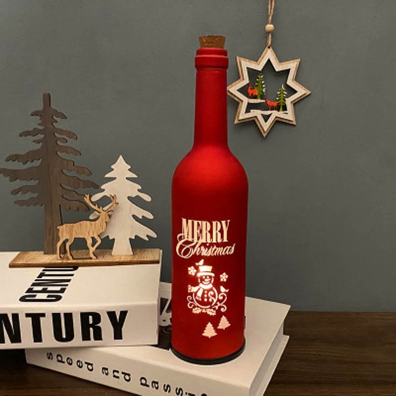 Crăciun Necesități zilnice de Crăciun Lumini pentru sticle de vin Home Bar Decorat Craciun Craciun
