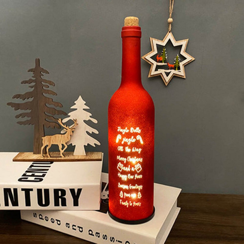 Crăciun Necesități zilnice de Crăciun Lumini pentru sticle de vin Home Bar Decorat Craciun Craciun