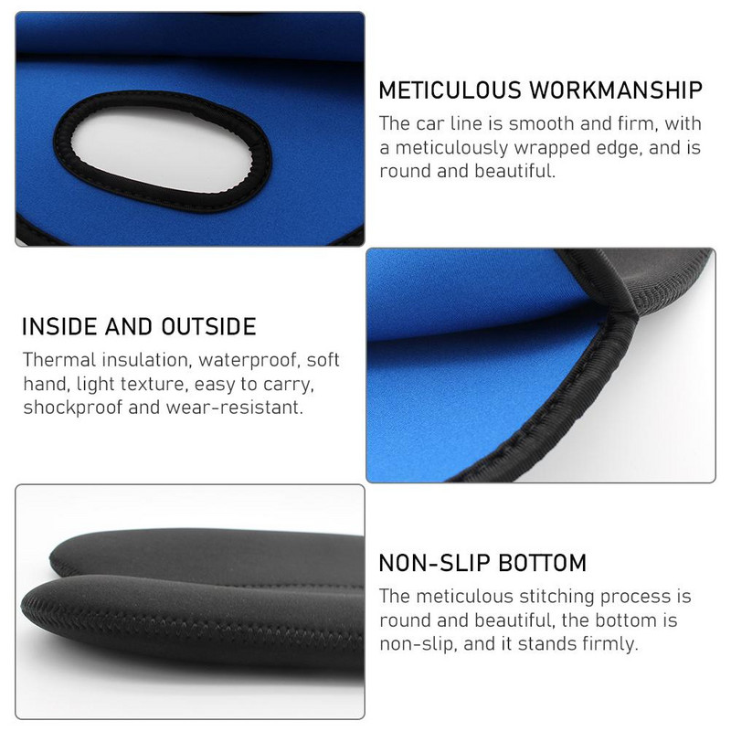 Prenosná neoprénová mraznička na fľaše vína s 2 fľašami, chladiaca taška na fľaše vína, ochranná izolovaná taška na pivo