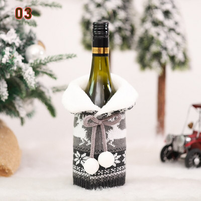 Božićna vrećica s poklopcem za bocu vina Sretan Božić Ukrasi za dom 2021. Natalni božićni ukrasi Božićni darovi Sretna Nova godina