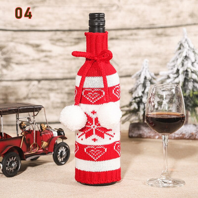Božićna vrećica s poklopcem za bocu vina Sretan Božić Ukrasi za dom 2021. Natalni božićni ukrasi Božićni darovi Sretna Nova godina