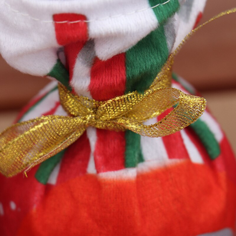 Vianočné obaly na fľaše vína Taška Santa Claus sob snehuliak dekorácia vína Taška riad vianočné dekorácie do domácnosti