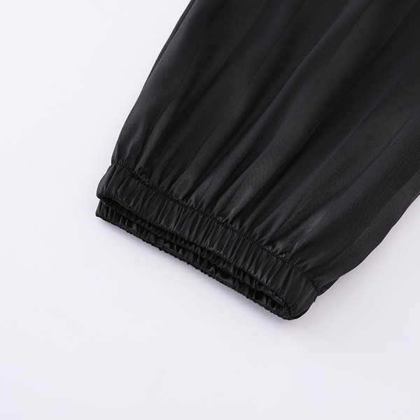 Set de pijamale casual din satin din doua piese pentru barbati