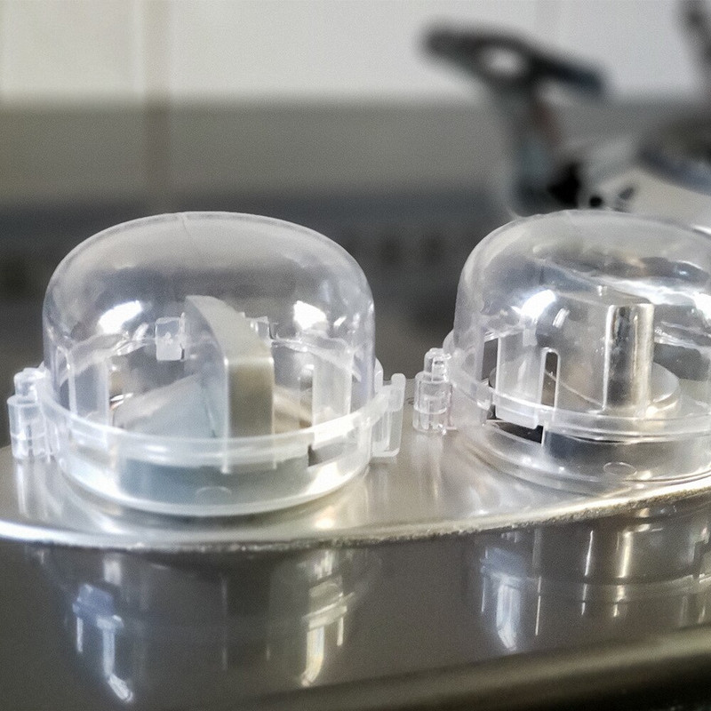 10 vnt Dujinė viryklė permatomas jungiklio apsauginis dangtelis Dujų rankenėlės jungiklio apsauginis dangtelis Vaikų virtuvės saugos gaminiai