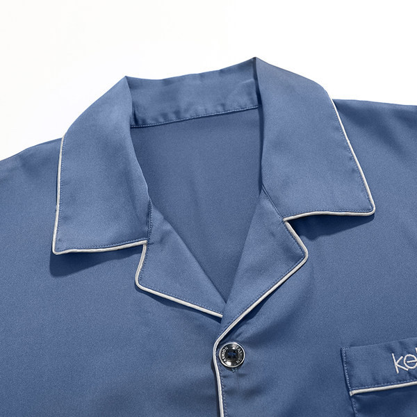 Vyriškas dviejų dalių satino pižamų komplektas