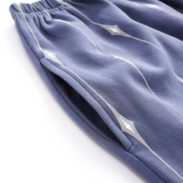 Pijamale bărbați în dungi cu buzunar