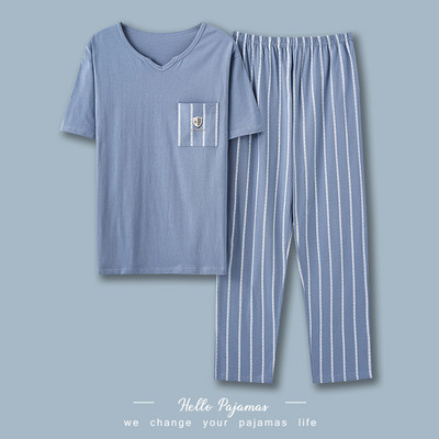 Muška dvodijelna pidžama - sa džepom