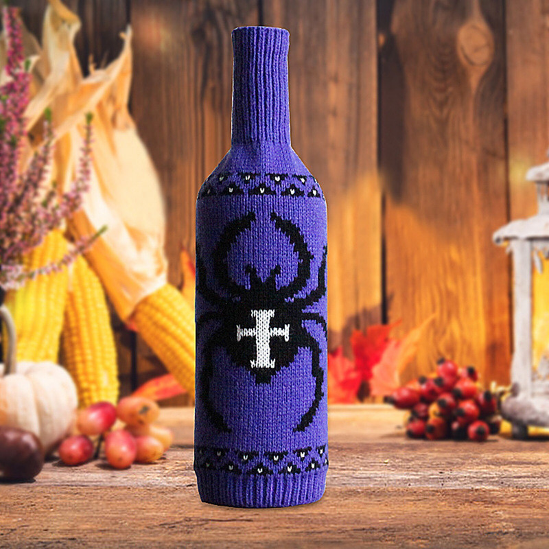 Set de deschizători de vin Capac Decoratiuni de Halloween Festivalul Creativ Dovleac Vrăjitoare Sticla Vin Decor Home Nunta Flaute de șampanie