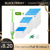 17/20 tk kotikomplektid Korduvkasutatavad määramata toiduainete hoiustamise vaakumkotid ilma käsipumbakottide sulgemisklambriteta toidukile toidu säilitamiseks