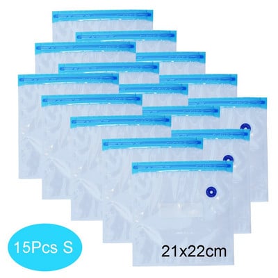 Vákuové vrecká na potraviny, opakovane použiteľné obaly na mrazenie, skladovacie tesniace vrecká, sada zipsových mraziacich vreciek s ručnou pumpou, vrecko na sous vide