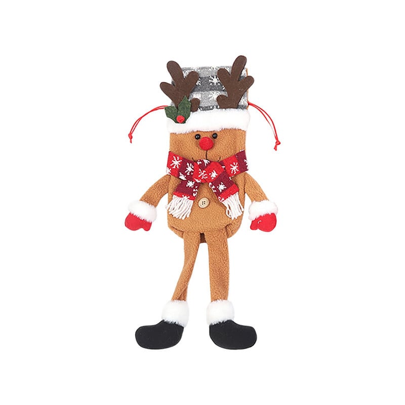 Vianočné tašky na víno, zlaté dekorácie, klobúk, fľaša, vianočné viečka na šampanské, vínovo červená vianočná taška, plastové poháre na víno, vianočné ozdoby