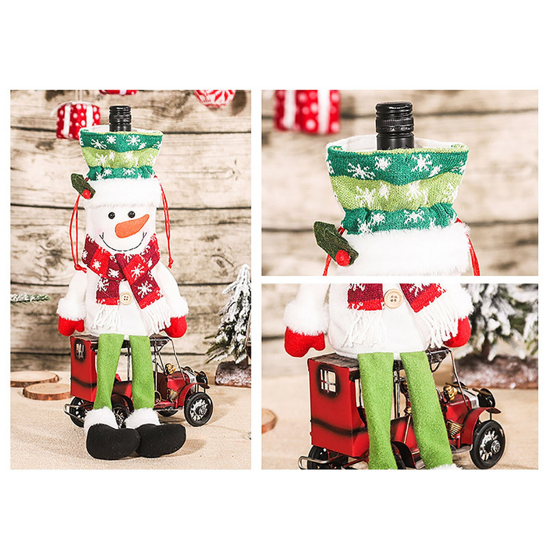 Vianočné tašky na víno, zlaté dekorácie, klobúk, fľaša, vianočné viečka na šampanské, vínovo červená vianočná taška, plastové poháre na víno, vianočné ozdoby