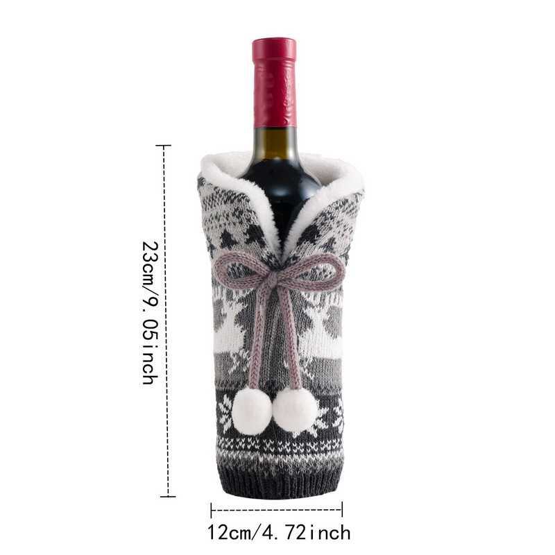 Set de instrumente pentru deschizător de vin Set de Crăciun Set de rechizite de vacanță pentru casă Set de sticle de decorare pentru minge de vin din lână Accesorii de vin rece