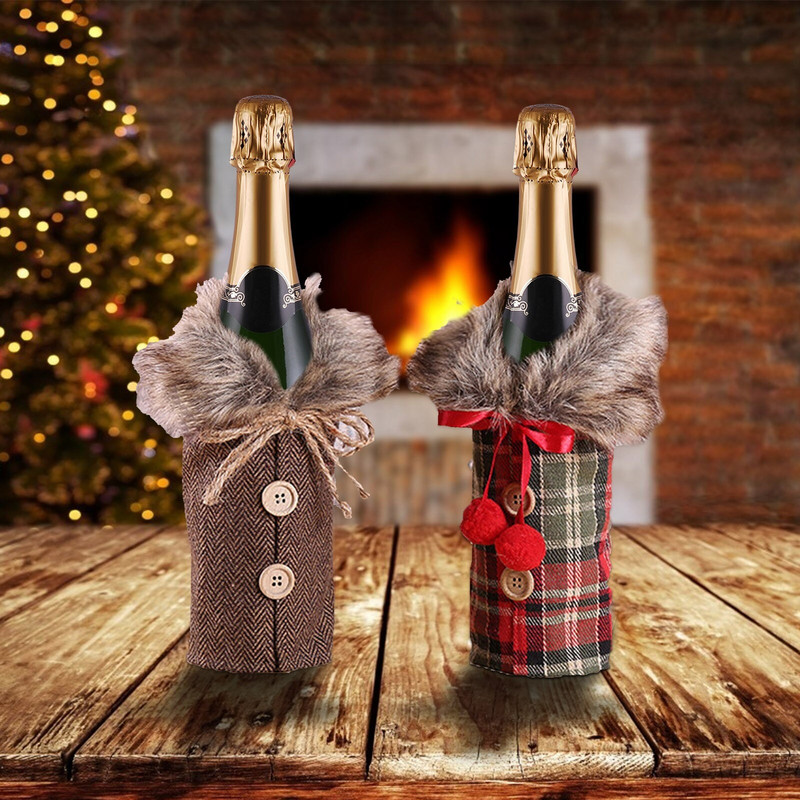 Platnena torba za vino Set rešetki za vino Gentleman Wine Pletena stolna torba Ukrasna boca za šampanjac Akrilne čaše za vino bez drške
