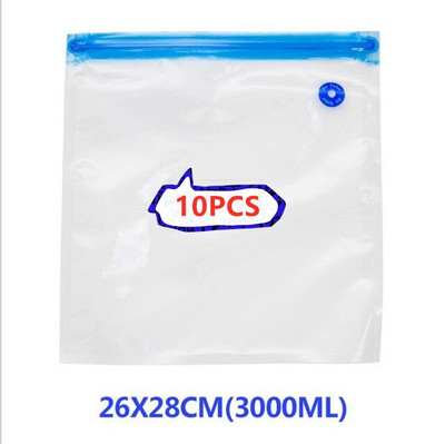 18/17 db-os zacskókészletek Újrafelhasználható élelmiszer-tároló vákuumzáras zacskók kézi pumpás táska tömítőkapcsokkal Élelmiszer-csomagolás Élelmiszer tároláshoz Fagyasztás