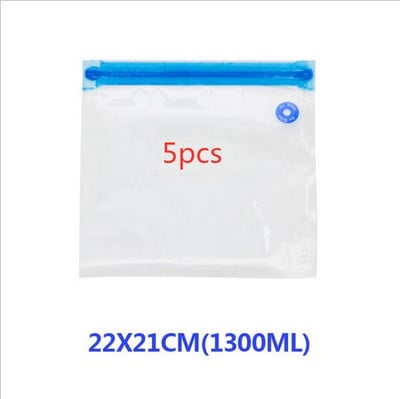 18/17 db-os zacskókészletek Újrafelhasználható élelmiszer-tároló vákuumzáras zacskók kézi pumpás táska tömítőkapcsokkal Élelmiszer-csomagolás Élelmiszer tároláshoz Fagyasztás
