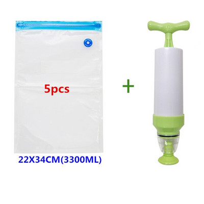 18/17 db-os zacskókészletek Újrafelhasználható élelmiszer-tároló vákuumzáras zacskók kézi pumpás táska tömítőkapcsokkal Élelmiszer-csomagolás Élelmiszer tároláshoz Fagyasztás