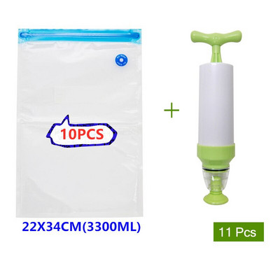 18/17 db-os zacskókészletek Újrafelhasználható élelmiszer-tároló vákuumzáras zacskók kézi pumpás táska tömítőkapcsokkal Élelmiszer-csomagolás Élelmiszer tároláshoz Fagyasztás
