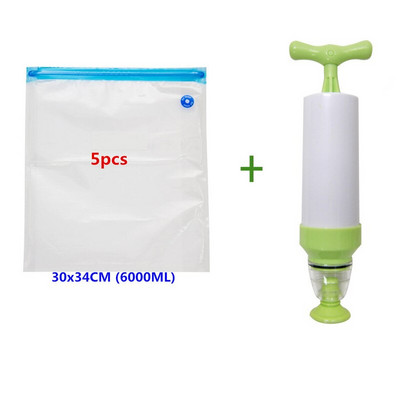 18/17 db-os zacskókészletek Újrafelhasználható élelmiszer-tároló vákuumzáras zacskók kézi pumpás táska tömítőkapcsokkal Élelmiszer-csomagolás Élelmiszer tároláshoz Fagyasztás