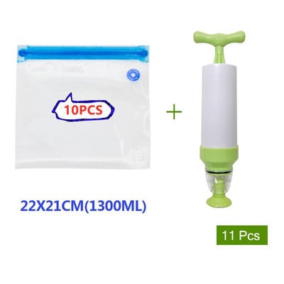 Opakovane použiteľné vákuové vrecká na mrazenie potravín, skladovanie, tesniace vrecká, udržiavanie čerstvosti, tesniace balenie, kuchynský organizér, manuálna vákuová pumpa