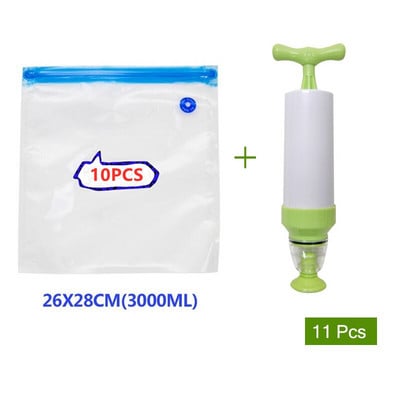 Opakovane použiteľné vákuové vrecká na mrazenie potravín, skladovanie, tesniace vrecká, udržiavanie čerstvosti, tesniace balenie, kuchynský organizér, manuálna vákuová pumpa