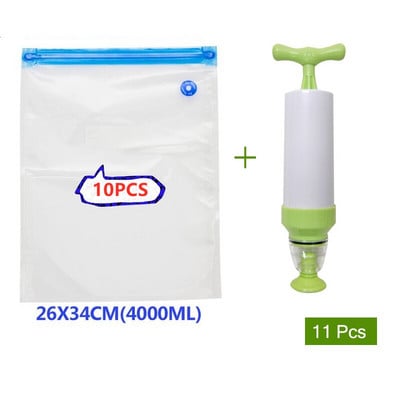 Opakovane použiteľné vákuové vrecká na mrazenie potravín, skladovanie, tesniace vrecká, udržiavanie čerstvosti, tesniace balenie, kuchynský organizér, manuálna vákuová pumpa