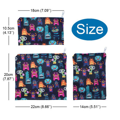 3 komada višekratne vrećice za grickalice za pohranjivanje hrane, nepropusne za zamrzivač, sendvič, vrećice za kruh za pohranu hrane