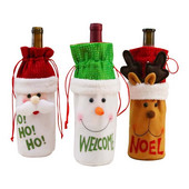 Nove vrećice za boce s poklopcima za vino Božićna večera Dekoracije za dom Djed Mraz Snjegović Poklon Novogodišnja zabava