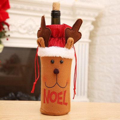 Nove vrećice za boce s poklopcima za vino Božićna večera Dekoracije za dom Djed Mraz Snjegović Poklon Novogodišnja zabava