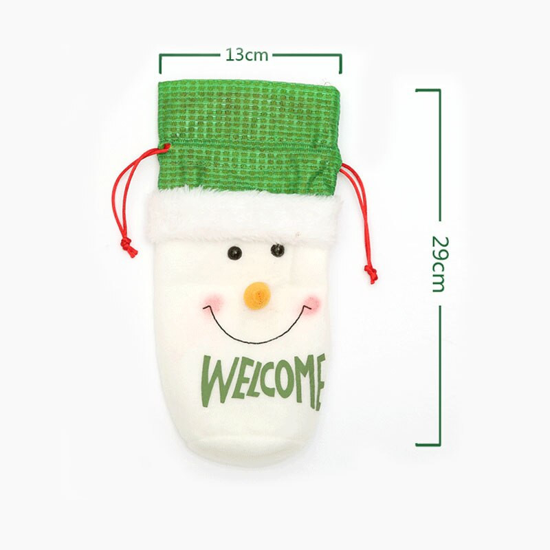 Nove vrećice za boce s poklopcima za vino Božićna večera Dekoracije za dom Djed Mraz Snjegović Poklon Novogodišnja zabava