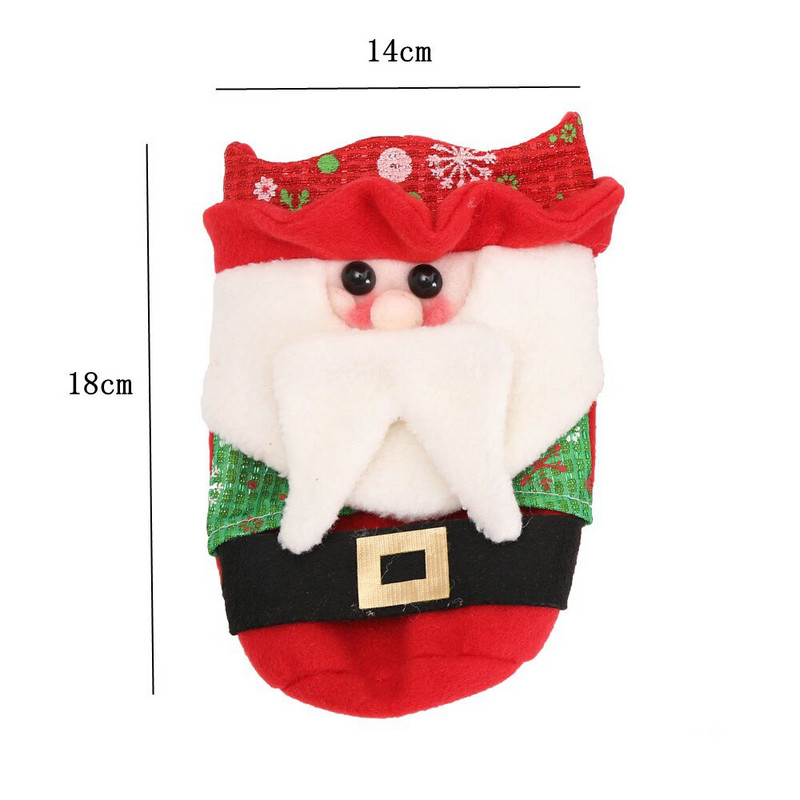 10 ks nových krytov na fľaše vína, vianočných dekorácií na stôl pre domácu večeru, večierok, Santa Claus, snehuliak, darček, Navidad, vianočné párty potreby
