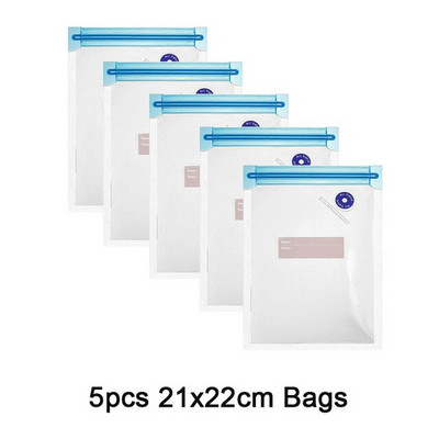 Prenosná mini ručná vákuová balička s opakovane použiteľnými vreckami na skladovanie potravín, nabíjateľná malá elektrická vákuová balička s pumpičkou cez USB