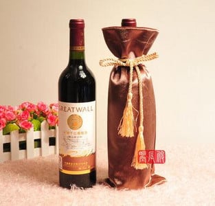 Set sticle vin set vin alb sticla vin haine ambalare husa catifea geanta oarba poate fi personalizata