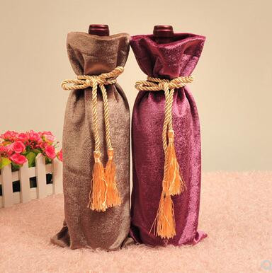 Set sticle vin set vin alb sticla vin haine ambalare husa catifea geanta oarba poate fi personalizata