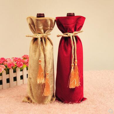 Set sticle vin set vin alb sticla vin haine ambalare husa catifea geanta oarba poate fi personalizata