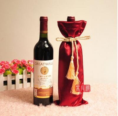 Set sticle vin set vin alb sticla vin haine ambalare husa catifea geanta oarba poate fi personalizata