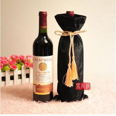 Set sticle vin set vin alb sticla vin haine ambalare husa catifea geanta oarba poate fi personalizata