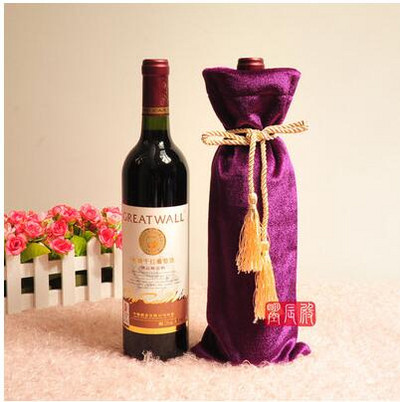 Set sticle vin set vin alb sticla vin haine ambalare husa catifea geanta oarba poate fi personalizata