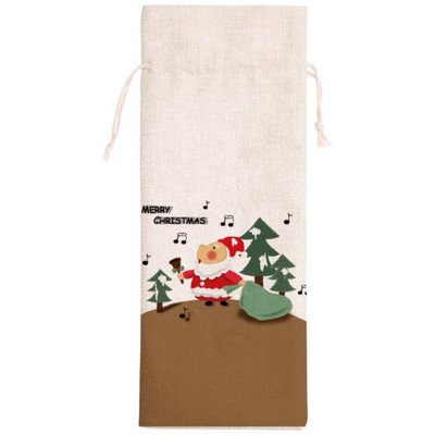 10 bucăți/lot lenjerie pentru sticle pentru petrecere, cu omul de zăpadă, pentru festival, decorative pentru sticle de vin roșu, capace pentru sticle de șampanie