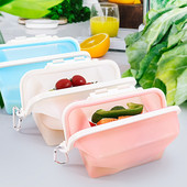 Silikónový úložný box na potraviny, nový úložný box, ktorý sa dá zohriať v mikrovlnnej rúre v chladničke, proti zápachu, aby zostal čerstvý