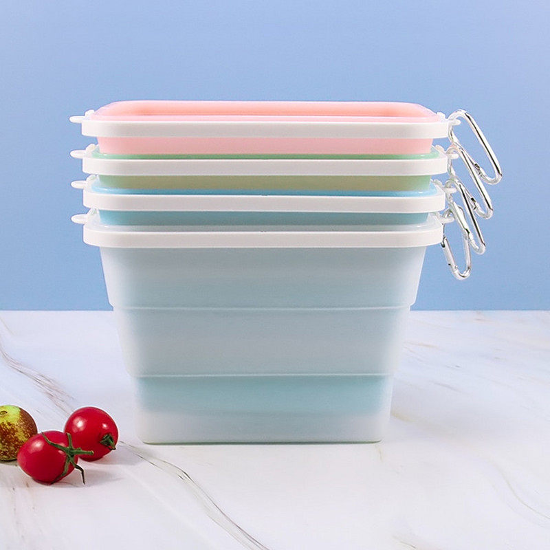 Silikónový úložný box na potraviny, nový úložný box, ktorý sa dá zohriať v mikrovlnnej rúre v chladničke, proti zápachu, aby zostal čerstvý