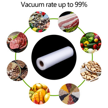 Vacuum Food Saver Sealer Bags Rolls 15/17/20/22/25/28/30cmx500cm Sous Vide Storage Τσάντα συσκευασίας για κρέας Φρούτα Λαχανικά Ξηροί καρποί