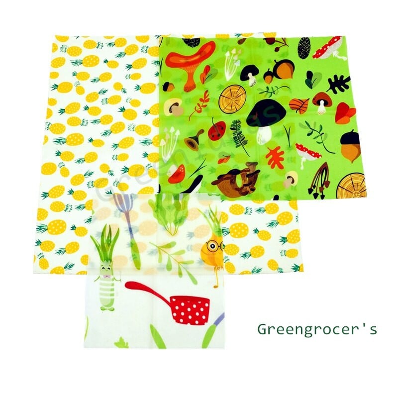 Znovupoužiteľná potravinová fólia s nulovým odpadom, udržateľná organická potravinová fólia z včelieho vosku, obal na viečko, skladovanie potravín, ekologický sendvič, ovocná potravinová fólia z včelieho vosku